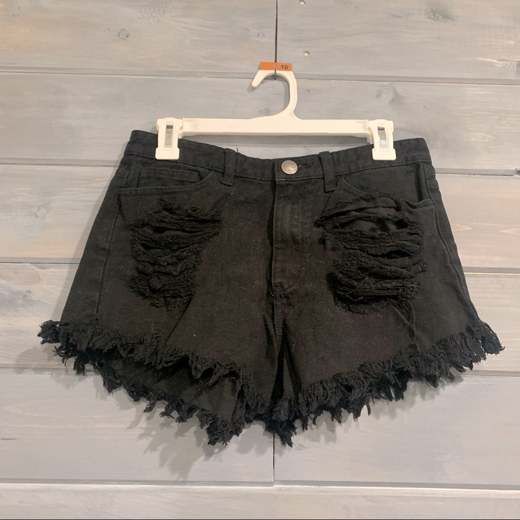 Sneak Peek Distressed Shorts